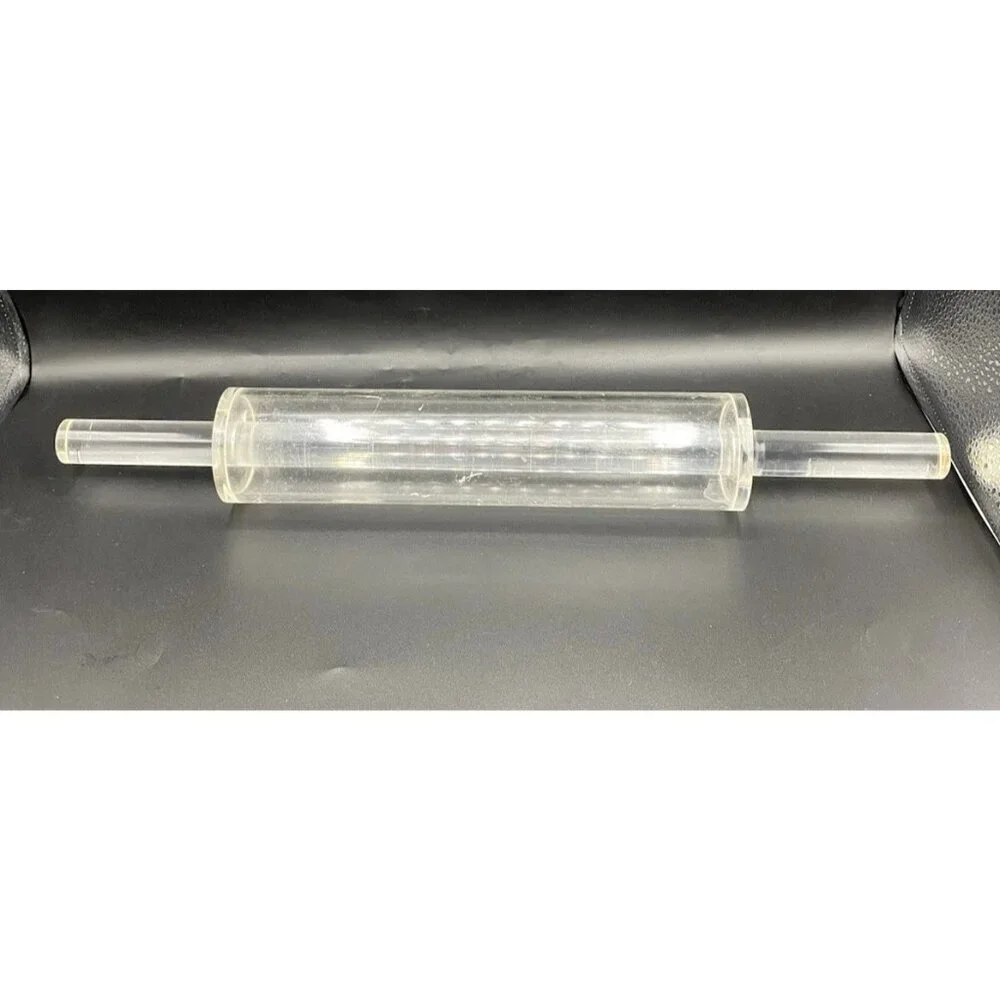 Rialto Clear Acrylic Rolling Pin Made in Italy Vintage Kitchen Baking Tool HTF
